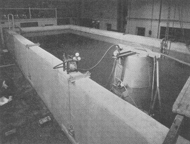 FIG. 19. R.A.E. strength-testing tank for pressure cabins.